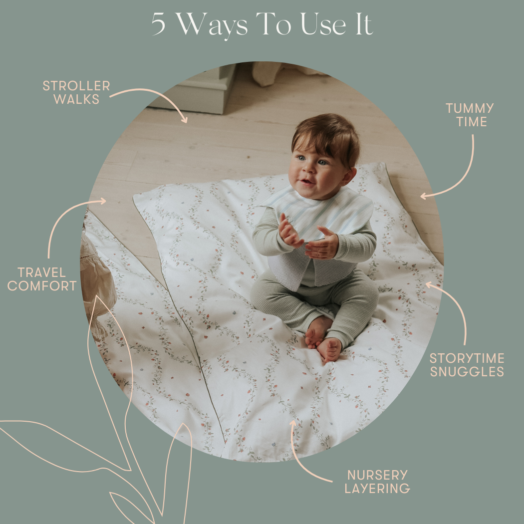 Animal Parade Baby Duvet - Ivory