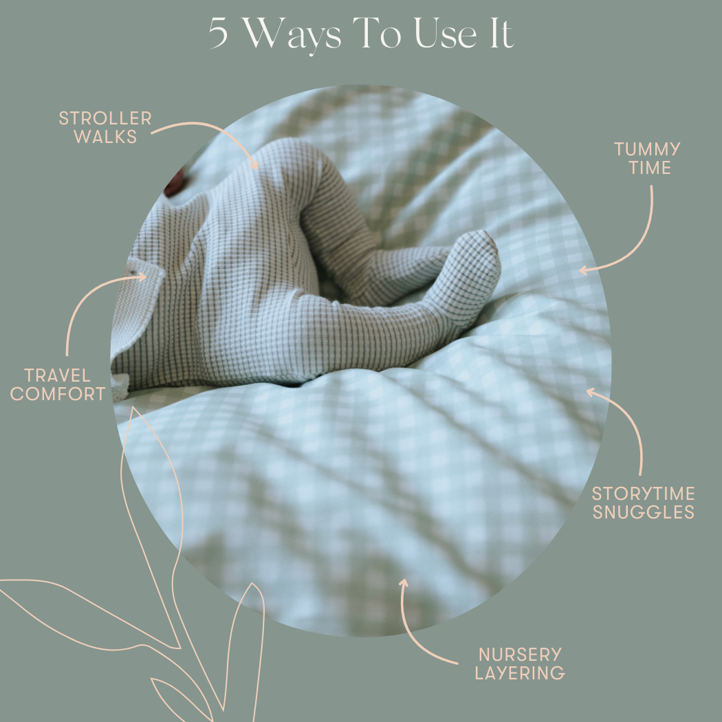 Ditsy Floral Baby Duvet - Blue