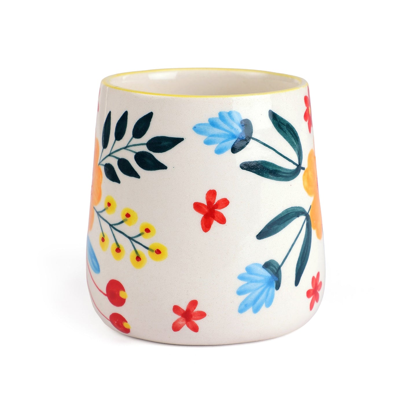 Floral Extravaganza Coffee Mug- Multi , 3.5 X 2.5 Inches (Set of 4)