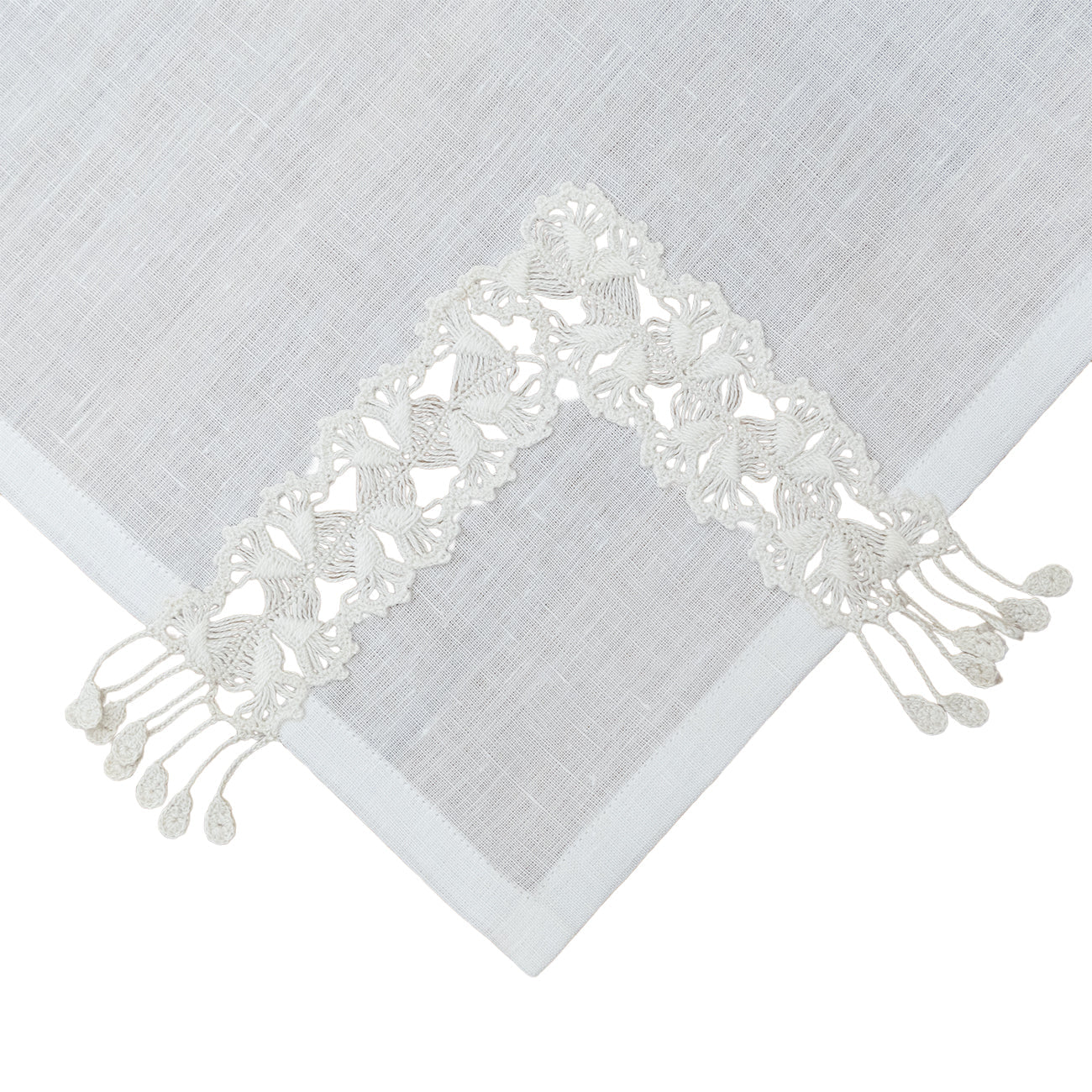 Hand Crochet Napkins 18" x 18" (Set of 4)