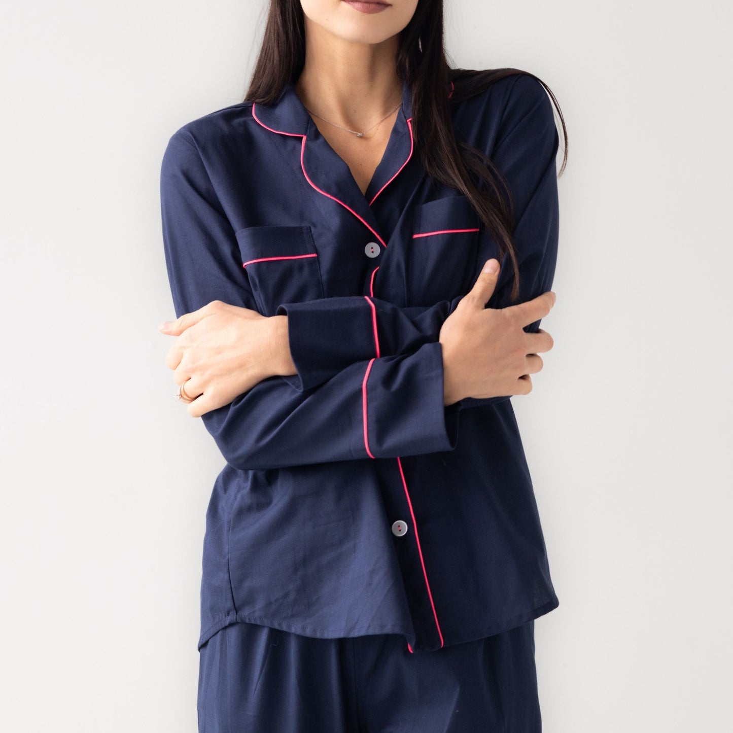 Classic Woven Cotton Pajama Set