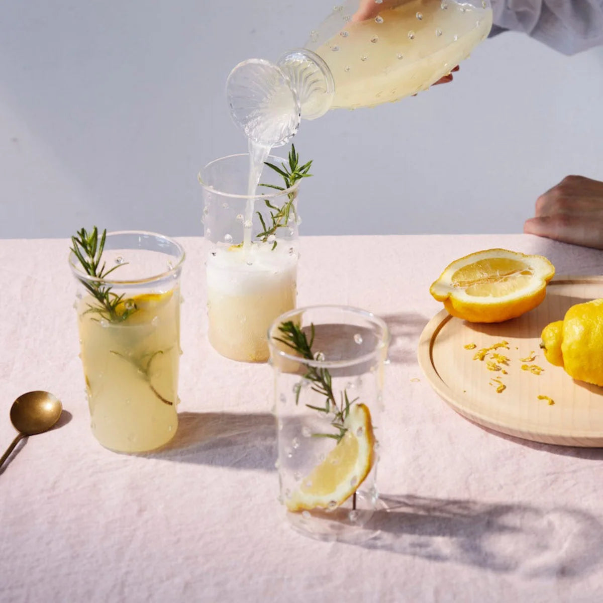 Clear Pom Highball Glass- Set of 6