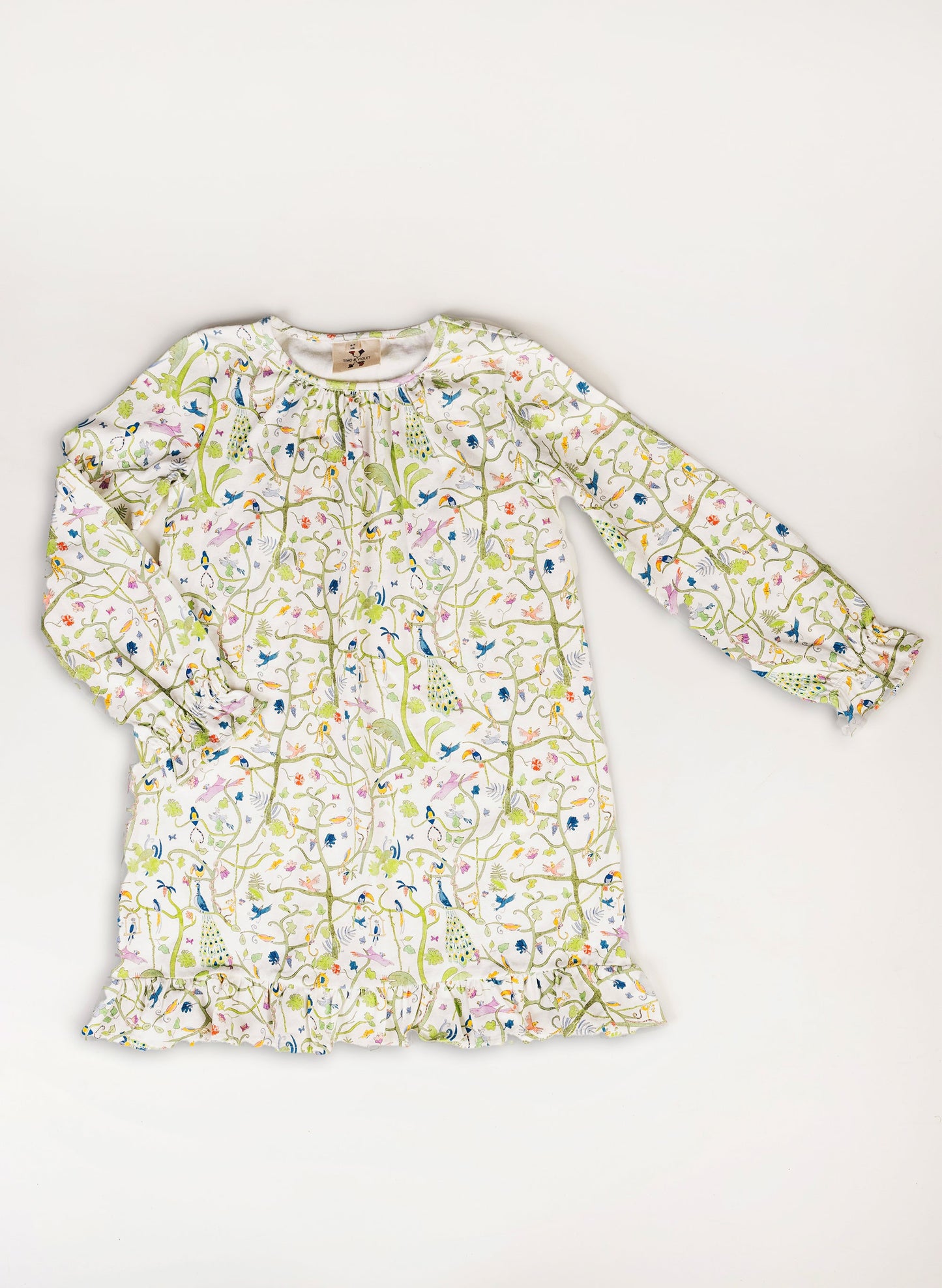 Sunday Morning Loungewear Dress - Tropical Garden
