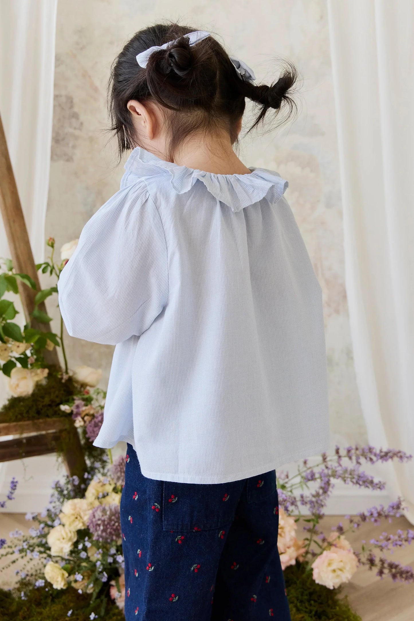 Gaelle Top in Petite Check