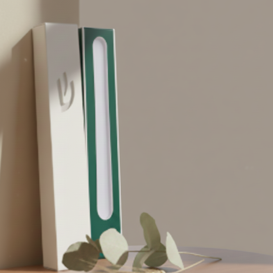 Minimalist Stainless Steel Mezuzah Case for Jewish home - Sweetheart Series