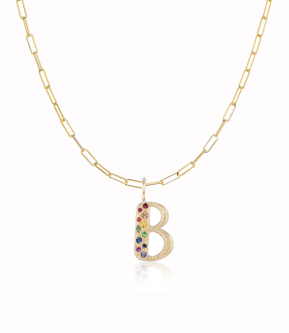 Puffy Letter Charm