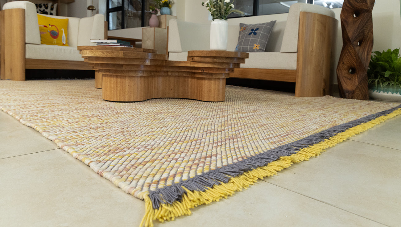 Handwoven Flatweave Wool Rug