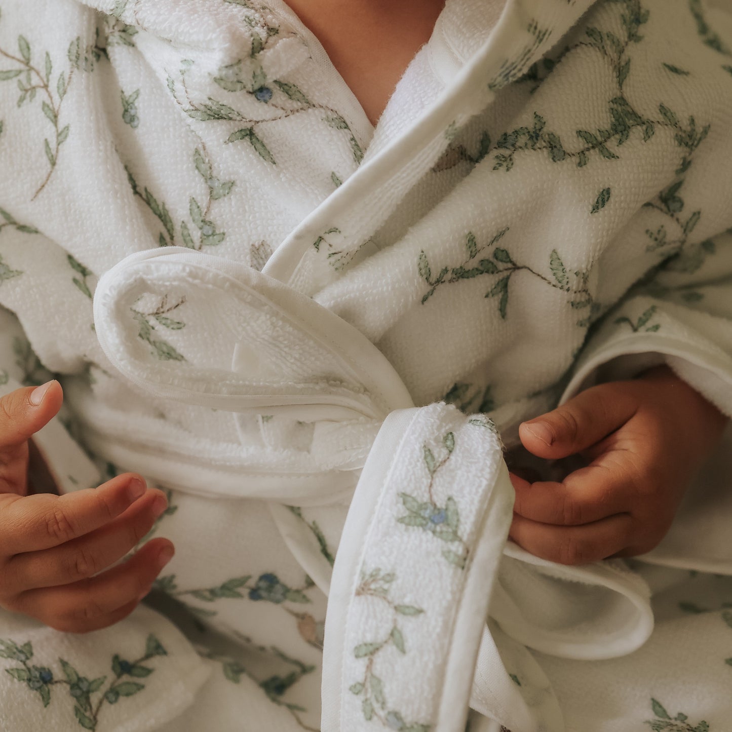 Secret Garden Bathrobe - Ivory