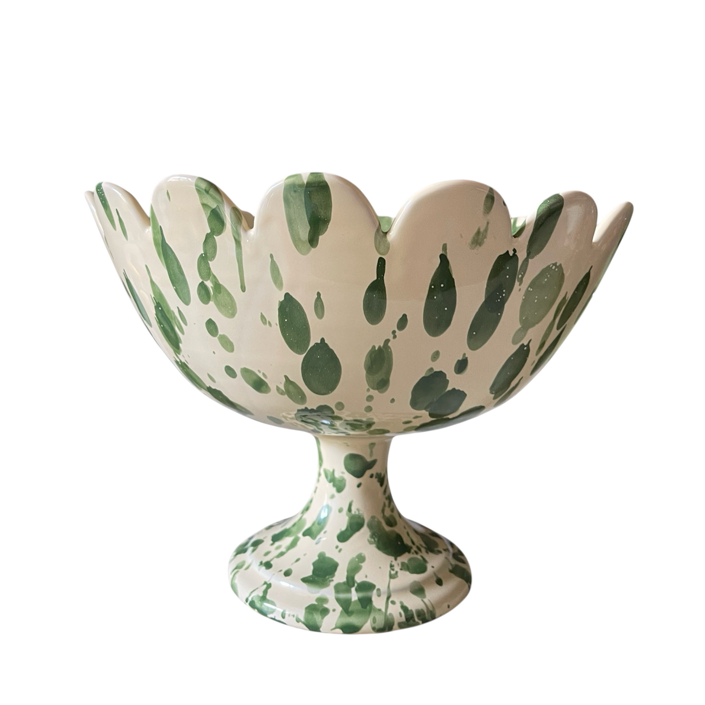 Scalloped Bowl with Stand