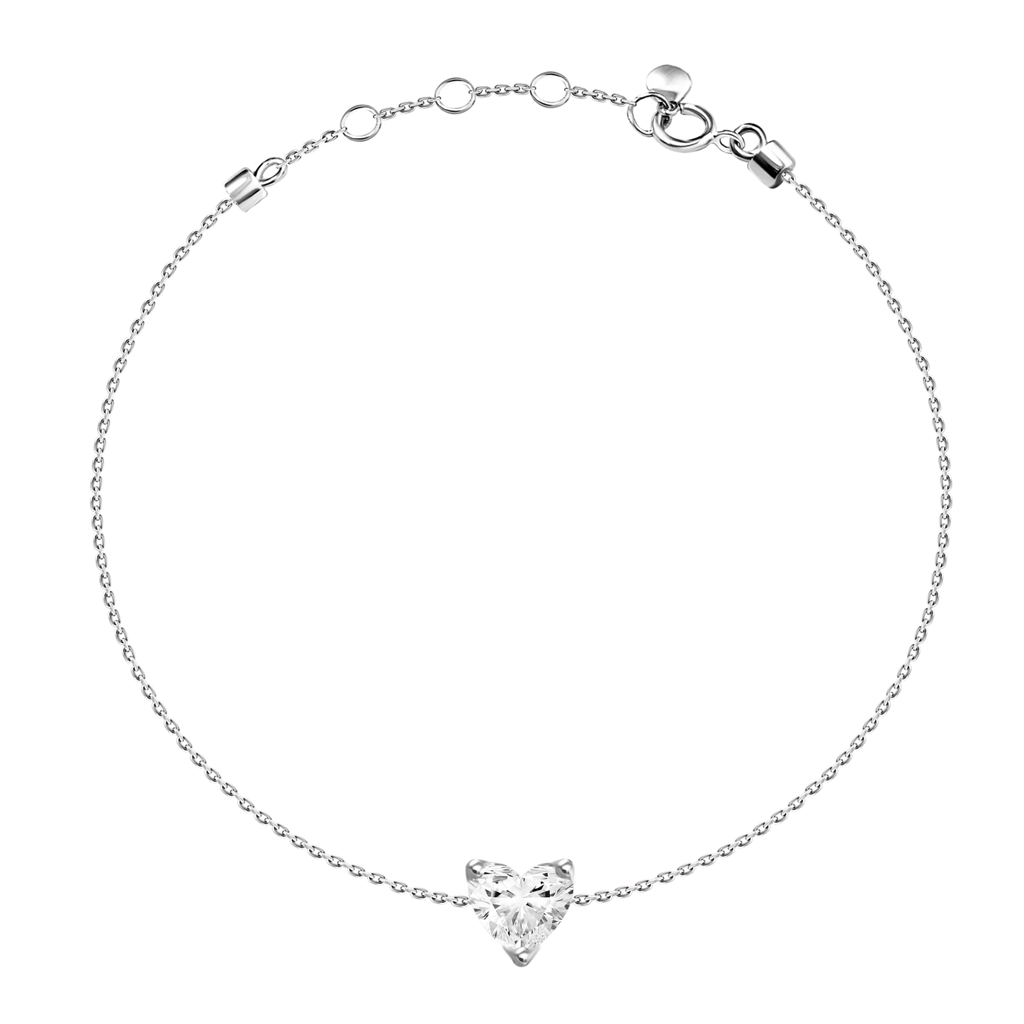 Diamond Heart Bracelet