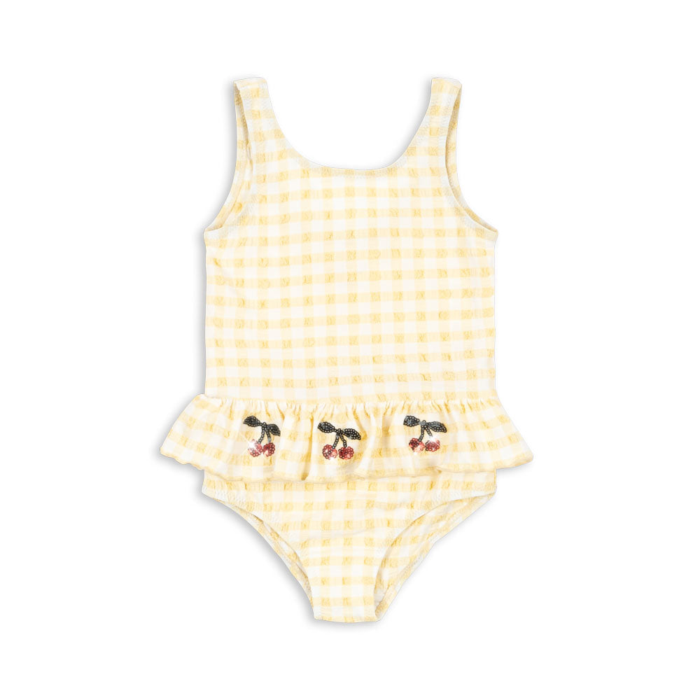 Etta Swimsuit in Banana Almond Check
