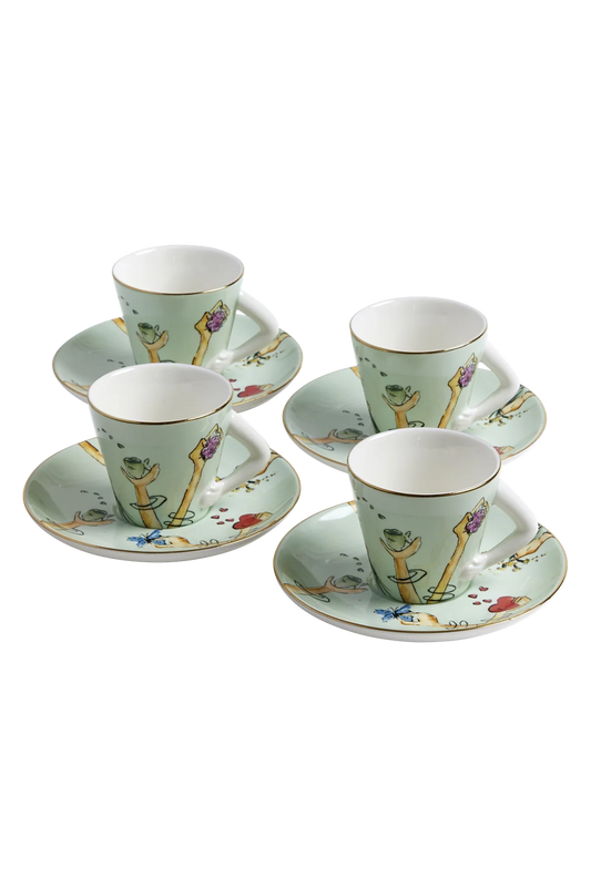 Espresso Cup and Saucer Tesouros (4)