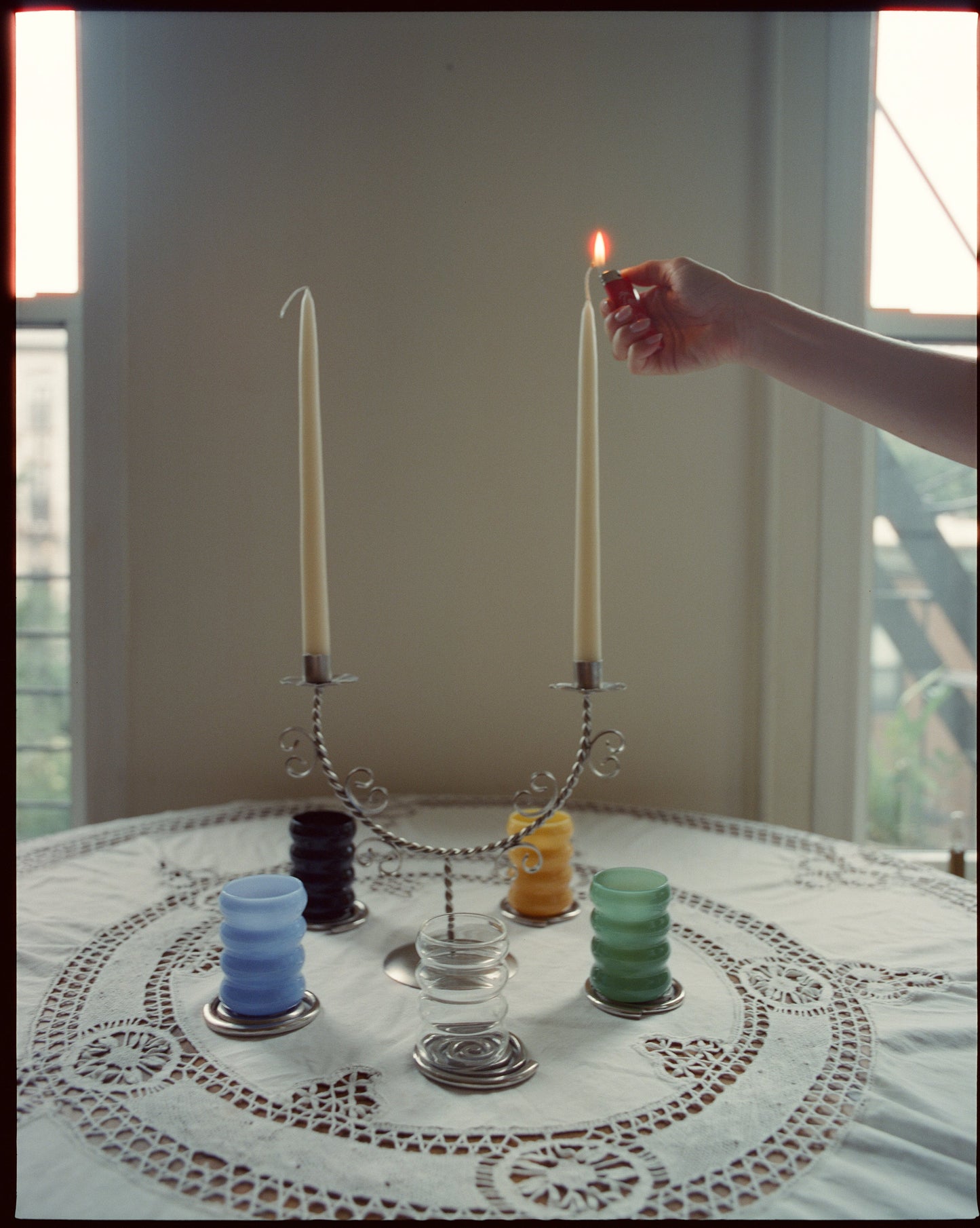 Opaque Ripple Cup Set