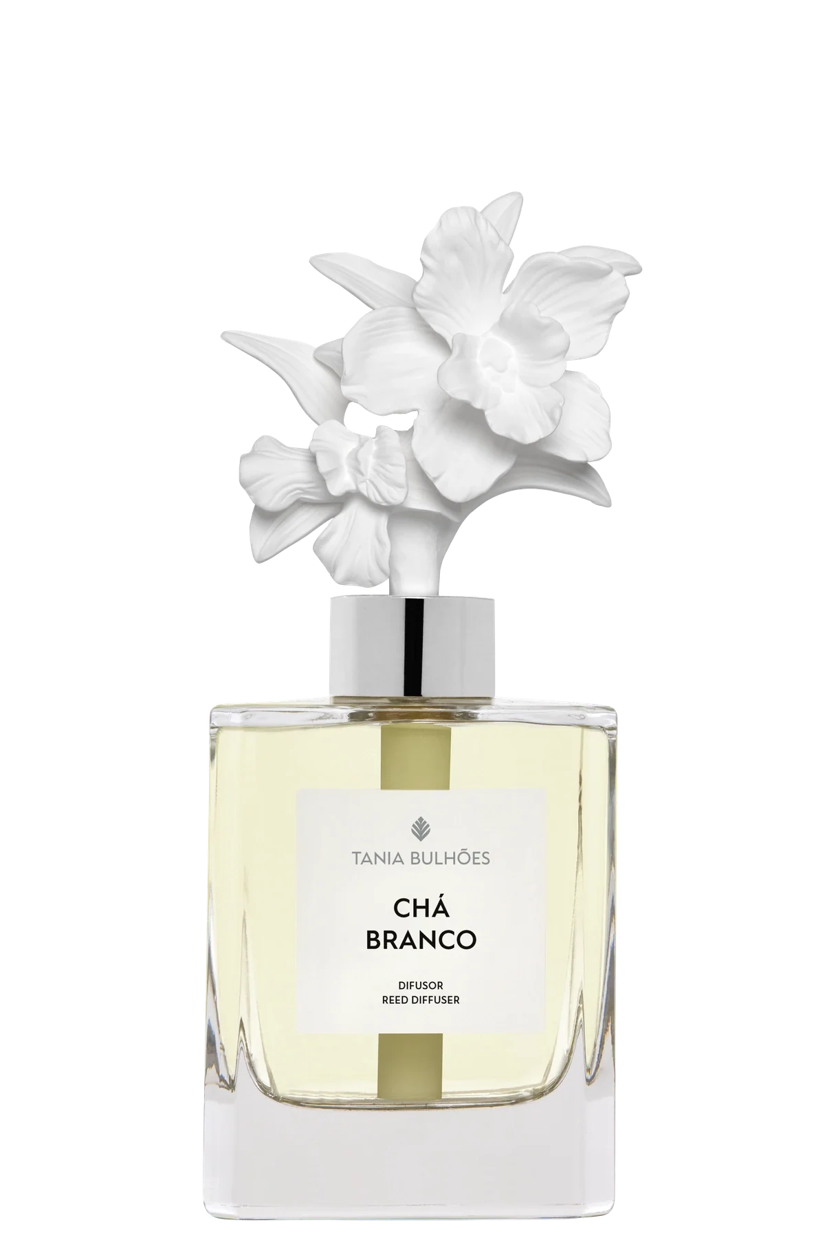 Porcelain Diffuser Orquidea Cha Branco