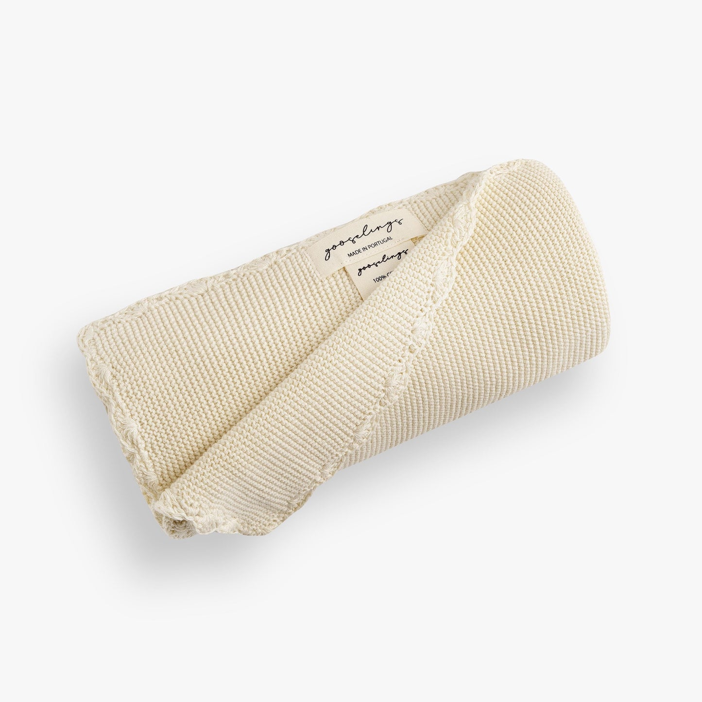 Cotton Knit Baby Blanket - Ivory