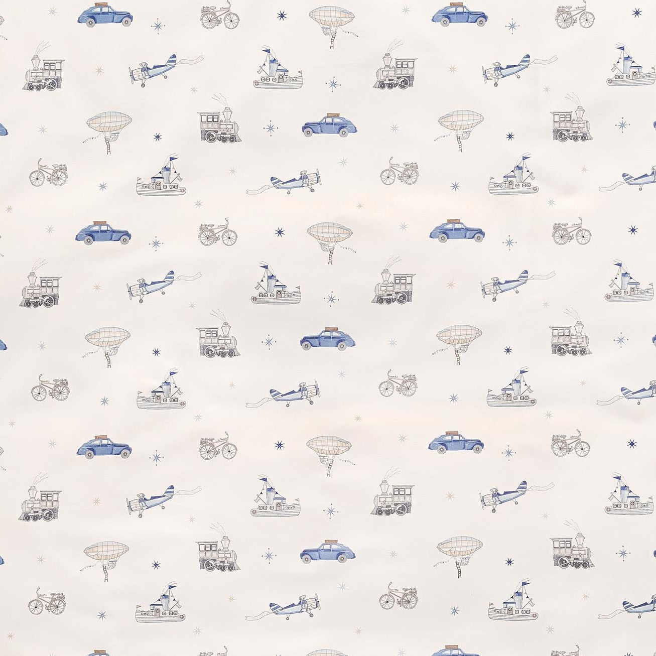 Transit Treasures Crib Sheet - Blue