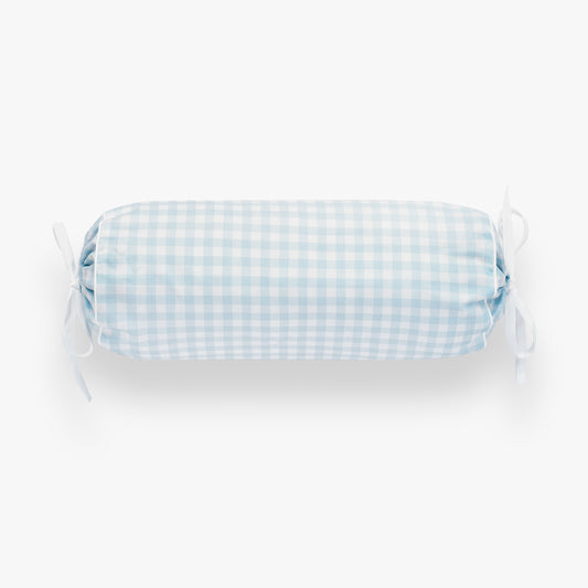 Picnic Gingham Bolster Pillow - Blue