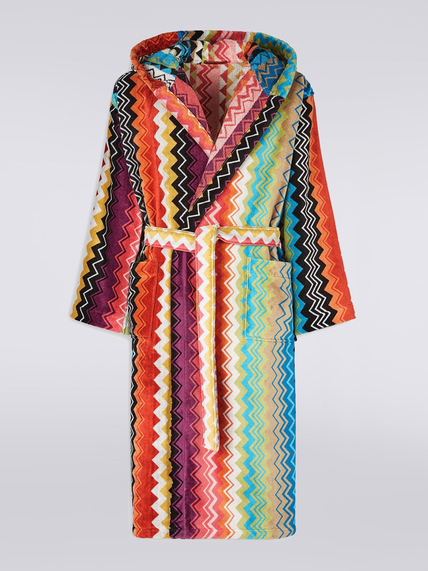 Giacomo Hooded Bathrobe- Multicolored