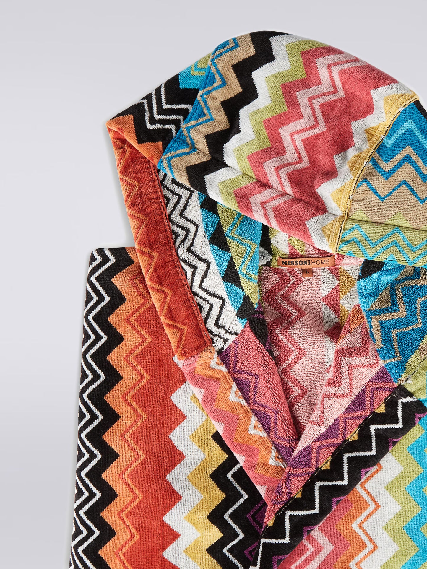 Giacomo Hooded Bathrobe- Multicolored