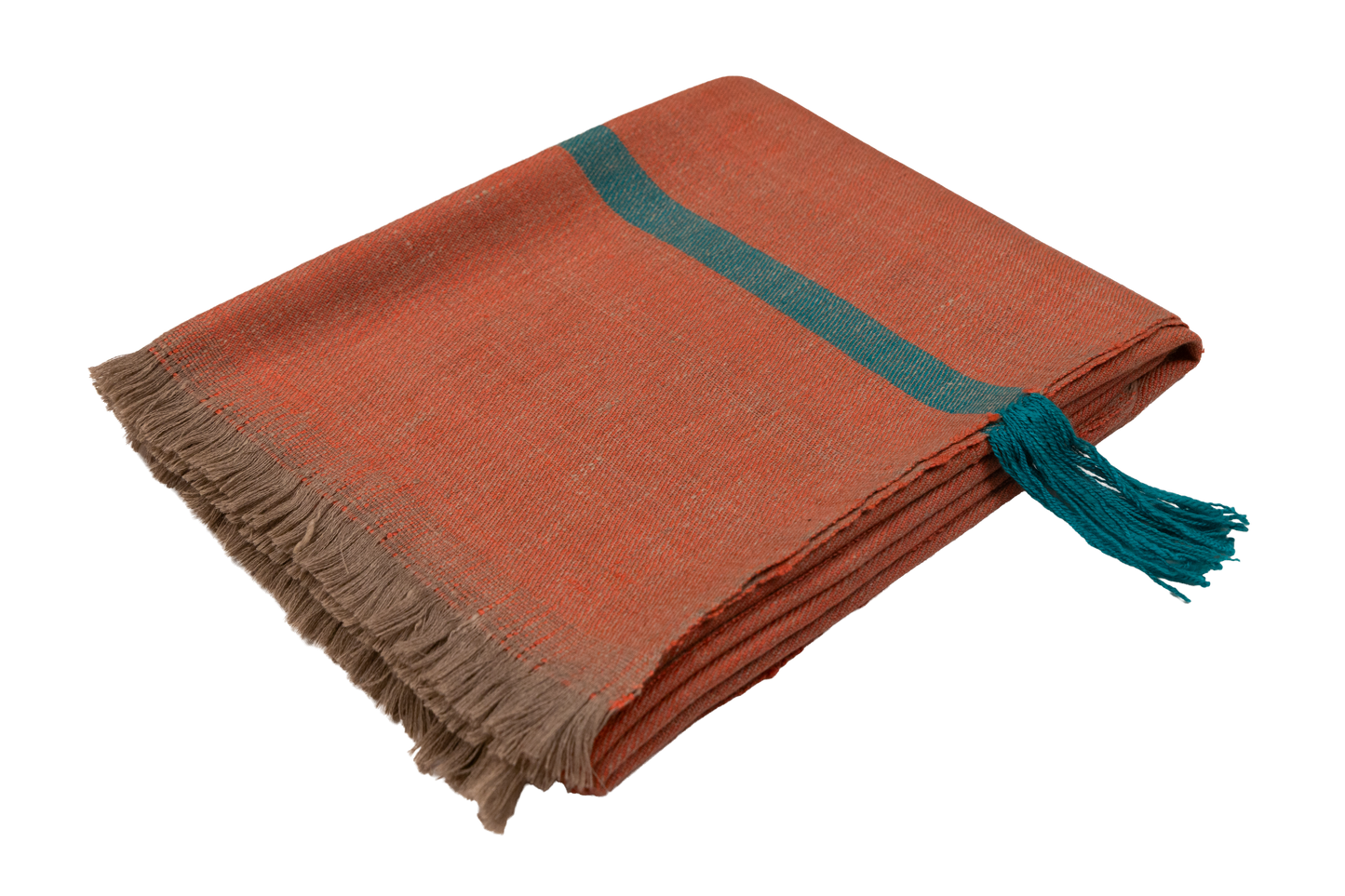 Handwoven Pashmina and Merino Wool Throw 46" × 75"