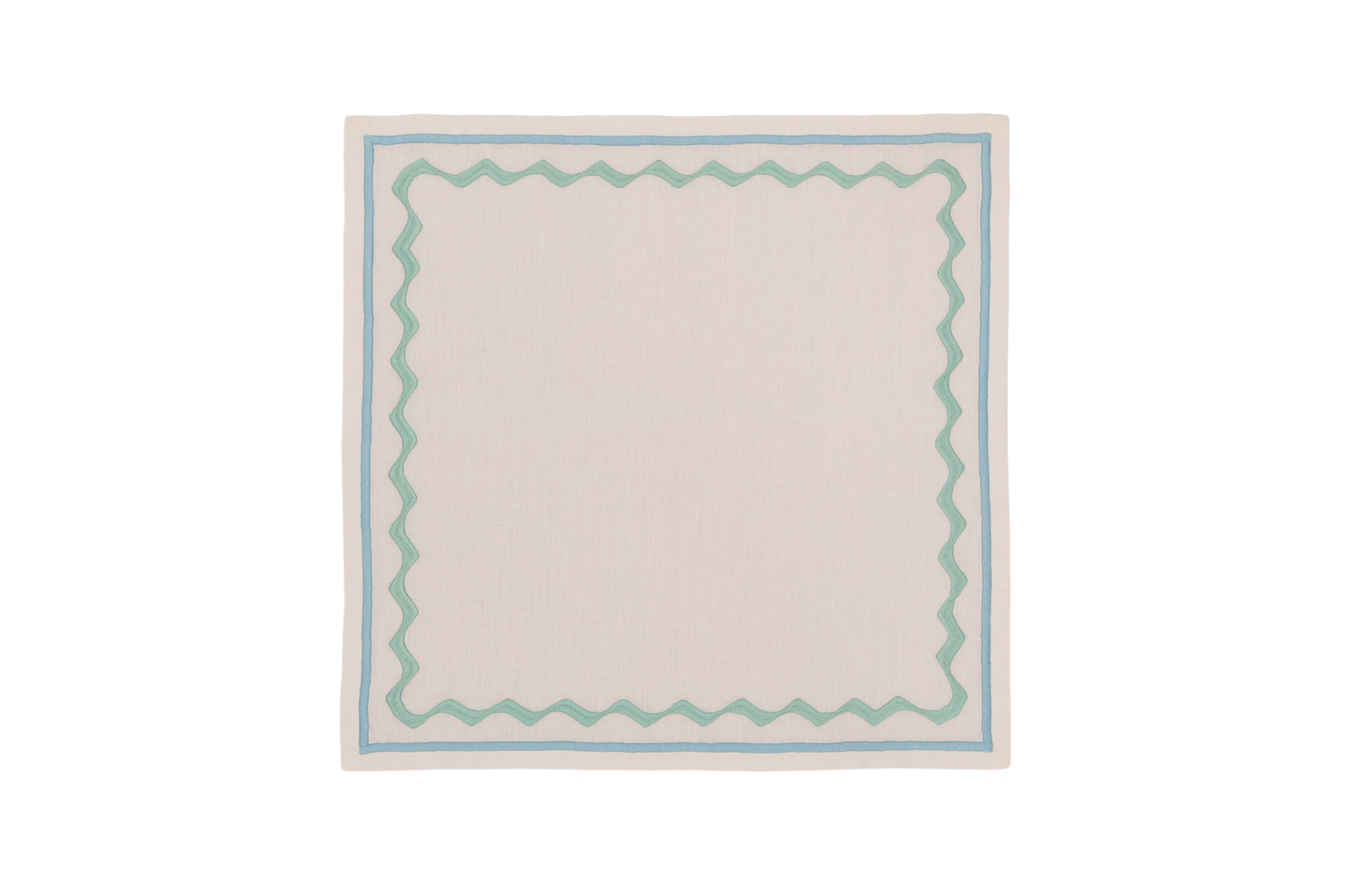 Embroidered Ripple Stitch Napkins 18" x 18" (Set of 4)