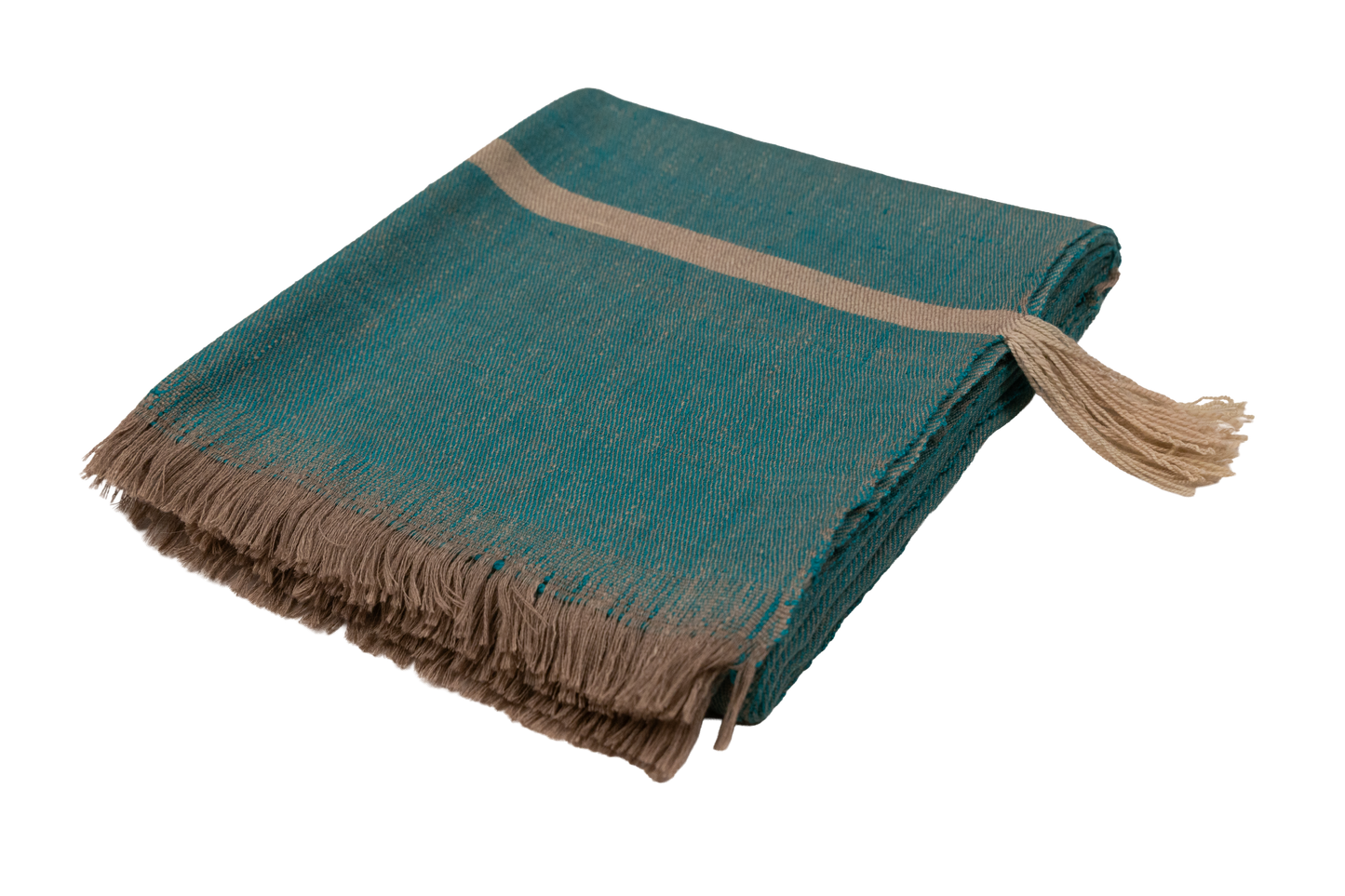 Handwoven Pashmina and Merino Wool Throw 46" × 75"