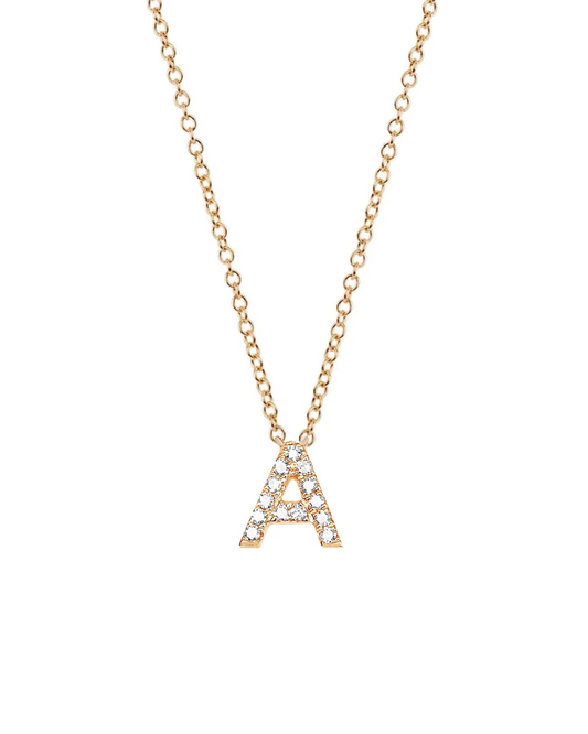 Diamond Initial Necklace