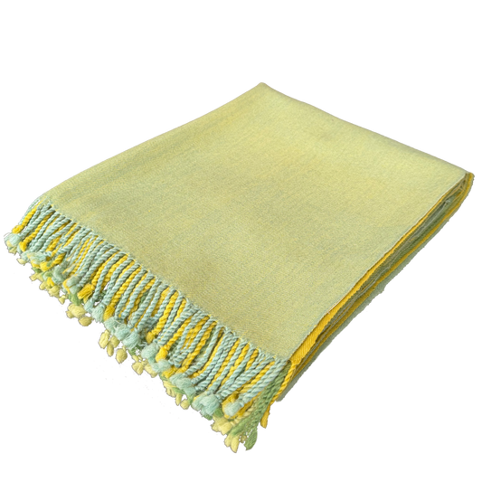 Handwoven Merino Wool Throw 48 × 76 In