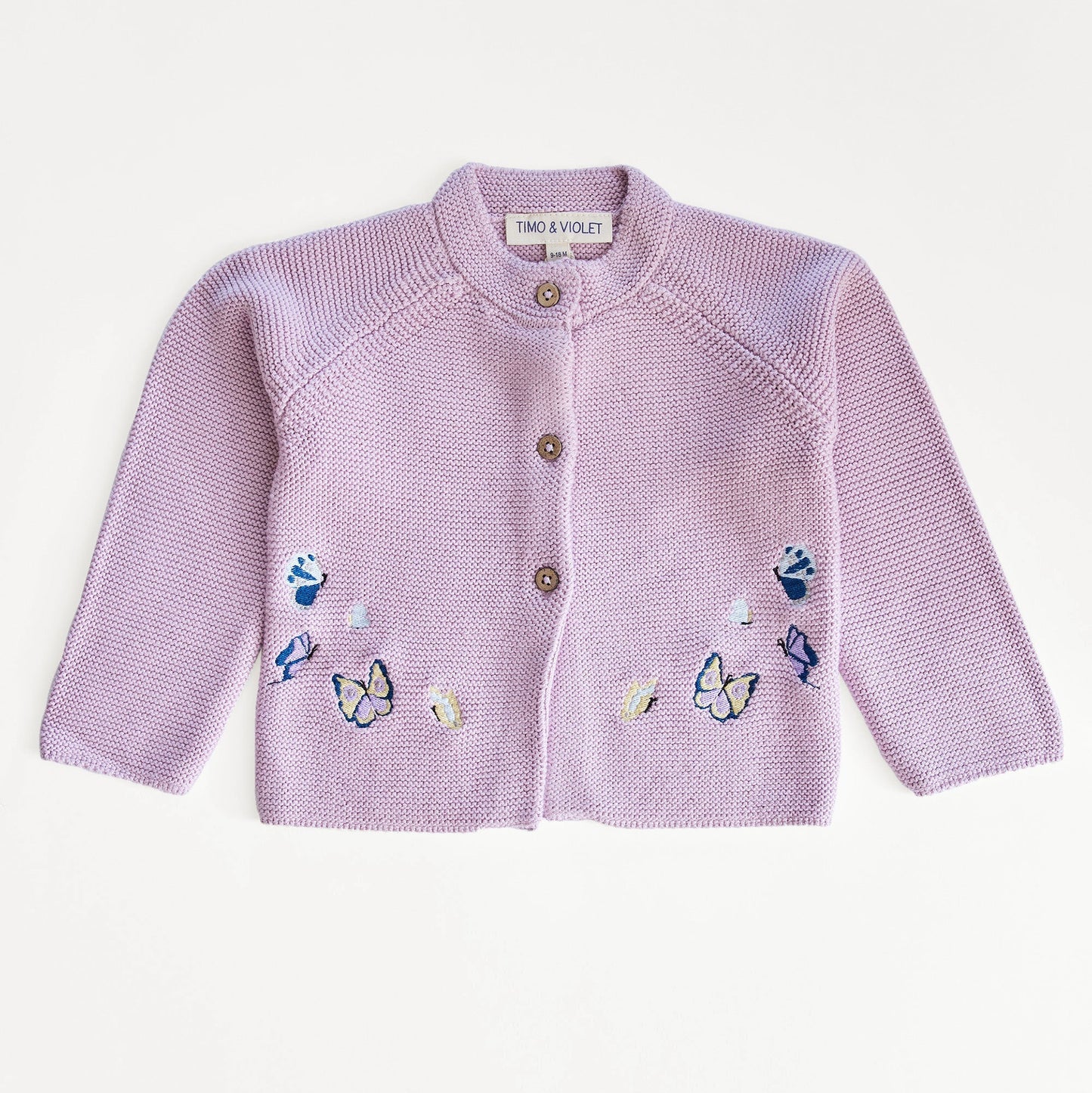 Embroidered Butterfly Knit Cardigan