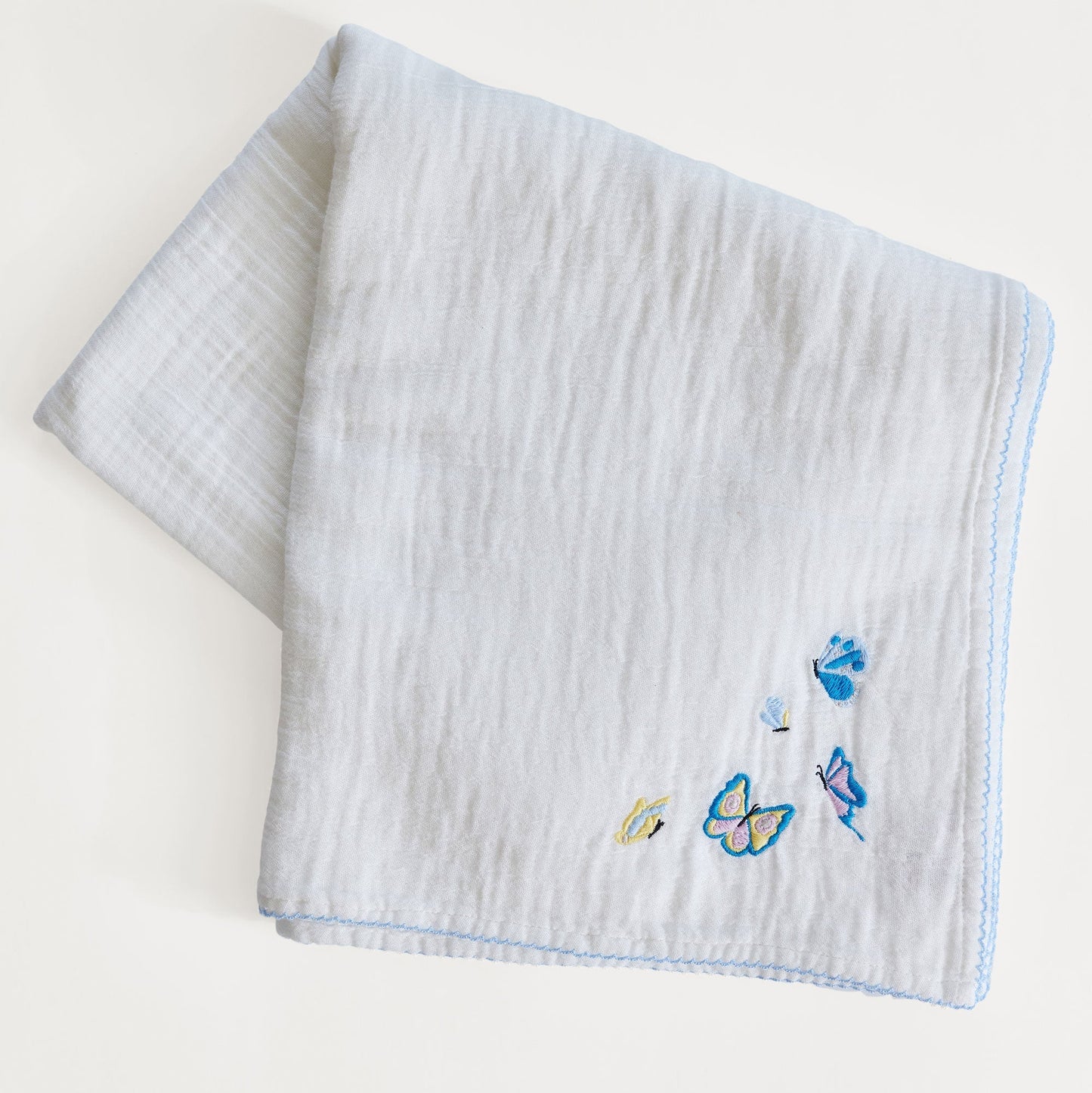 Butterfly Embroidered Shawl Blanket