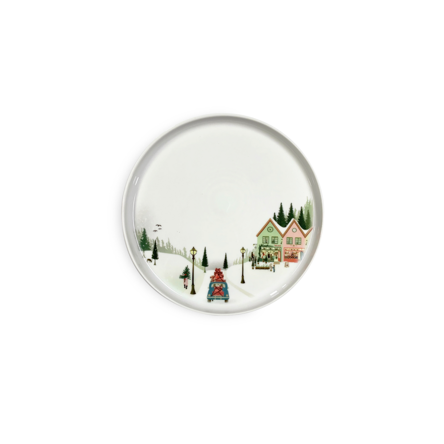 Winter Decor Toulouse Plate 7.75", Set of 4