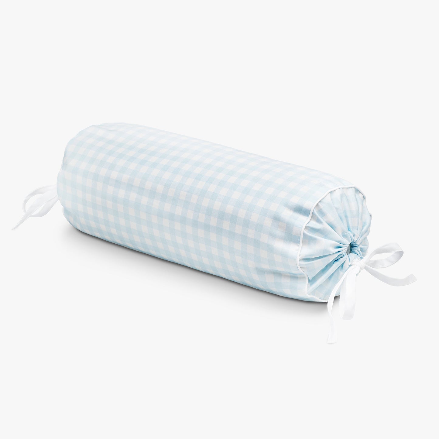 Picnic Gingham Bolster Pillow - Blue