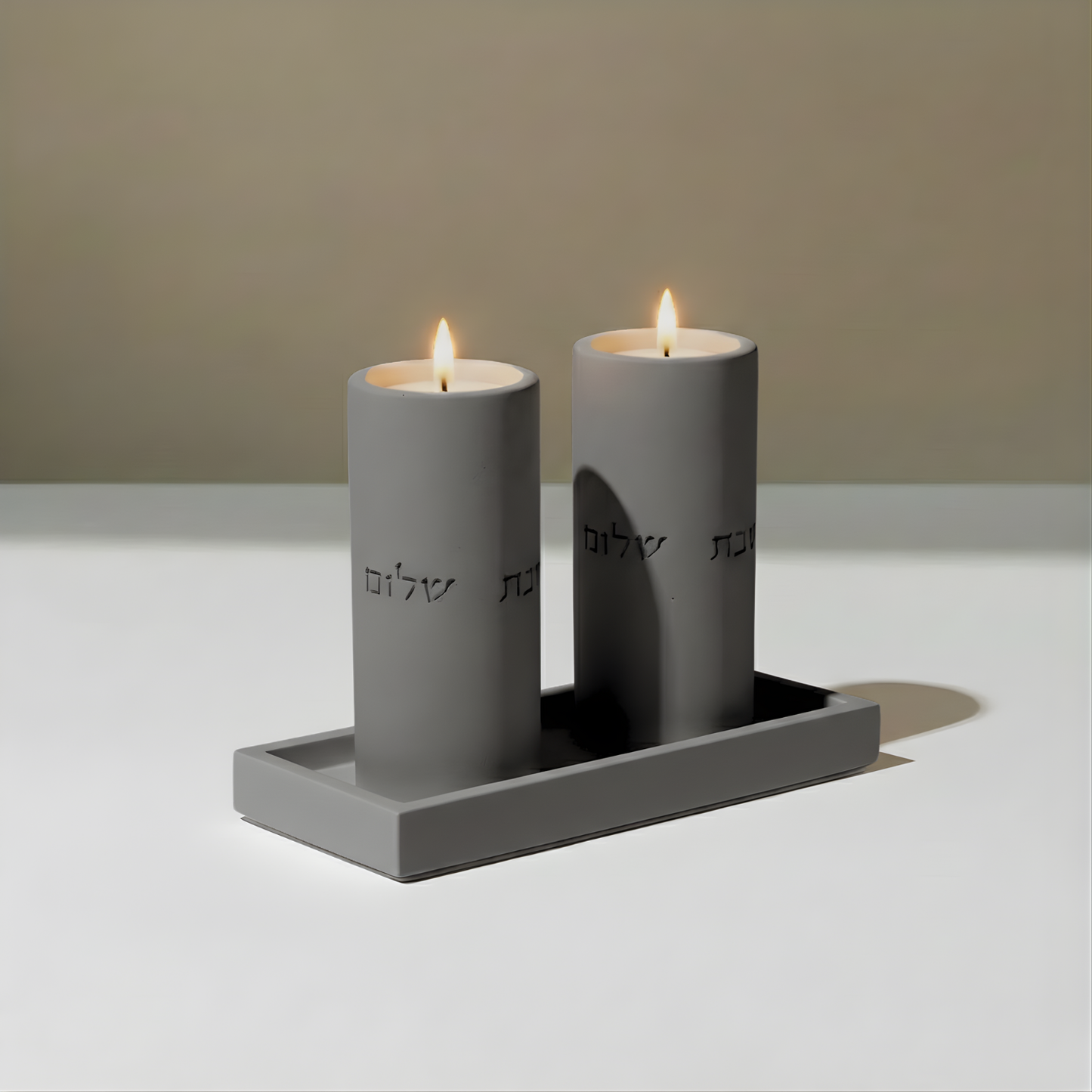 Elegant Concrete Tray with Refined Minimalist Look – Nest Series