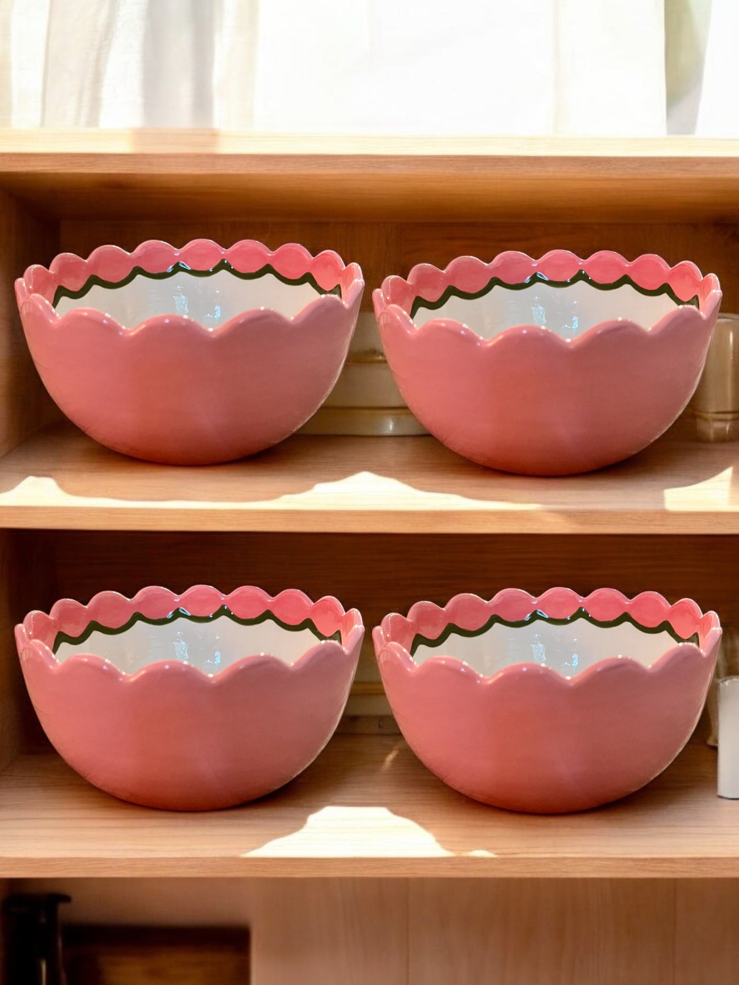 Hand-painted Custom Initial ♥️ Bowls/Set of Four