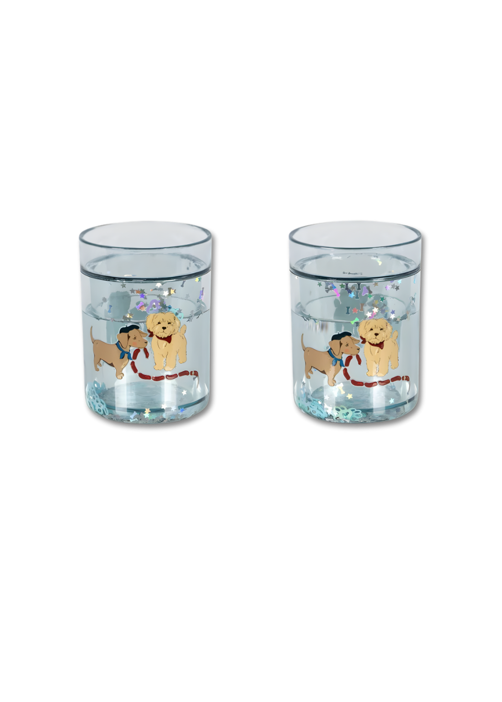 2 Pack Glitter Cups