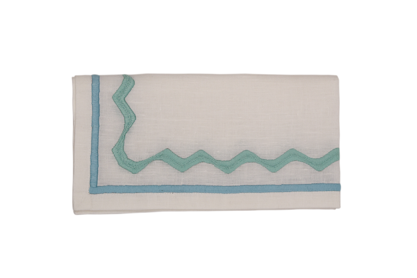 Embroidered Ripple Stitch Napkins 18" x 18" (Set of 4)