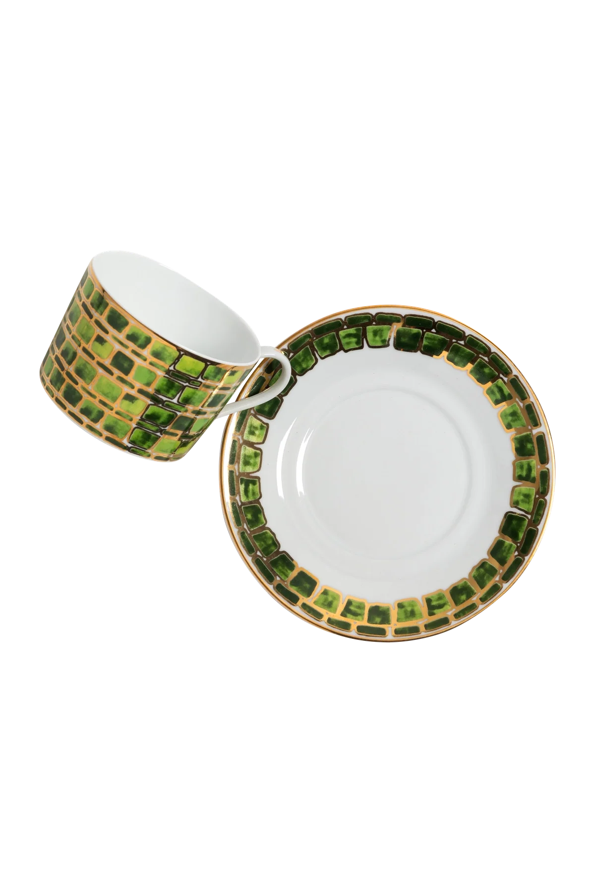 Tea Cup and Saucer Jade Green (set of 4)