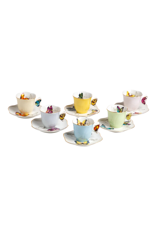 Espresso Cup and Saucer Borboleta (6)