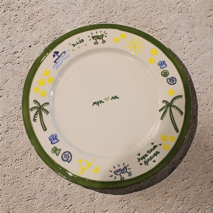 Hand-painted Custom Doodle Platter