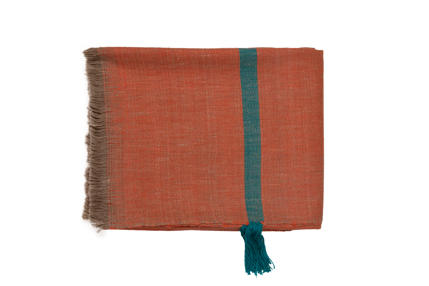 Handwoven Pashmina and Merino Wool Throw 46" × 75"
