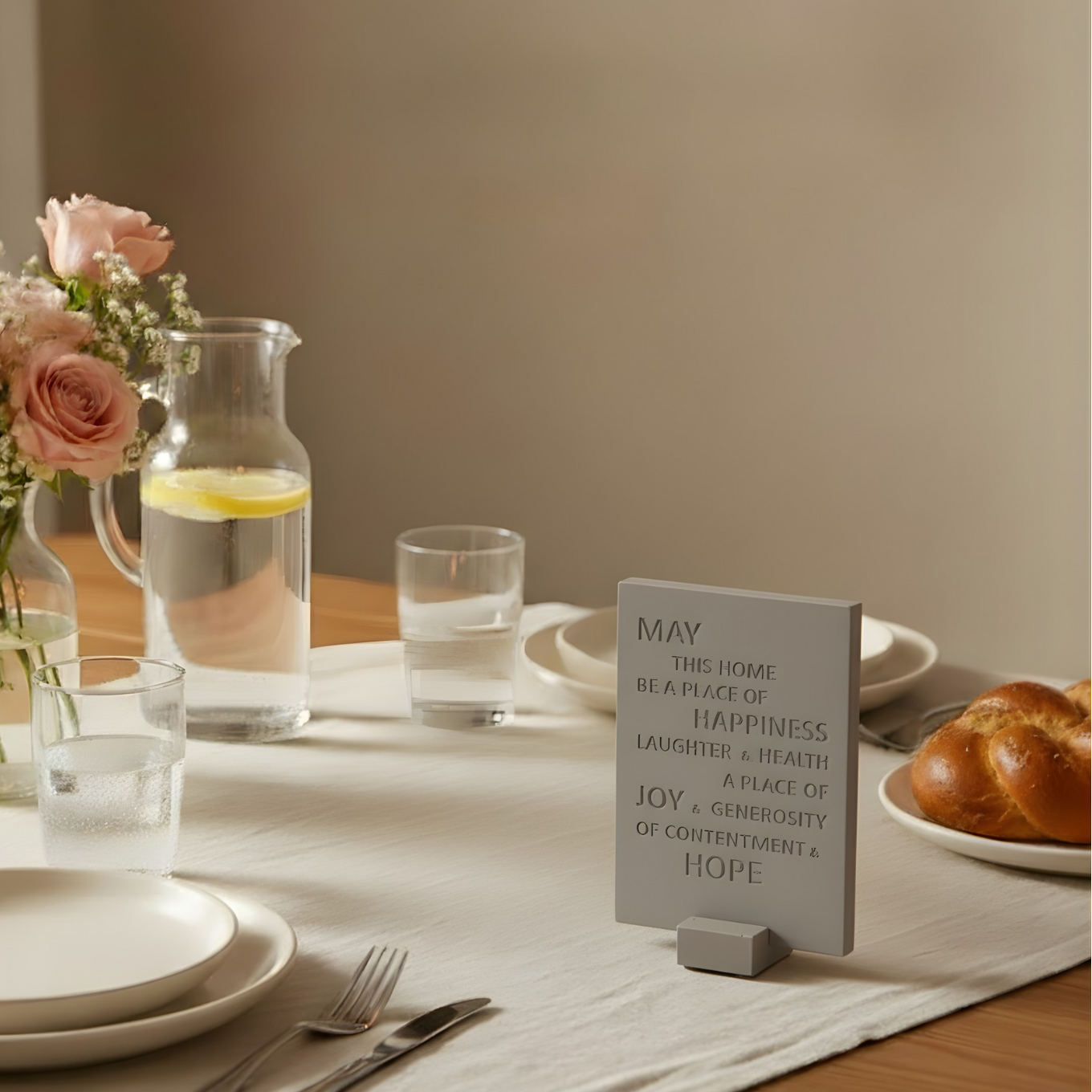 Concrete Shabbat Candle Set & Blessing – Pure Line Series
