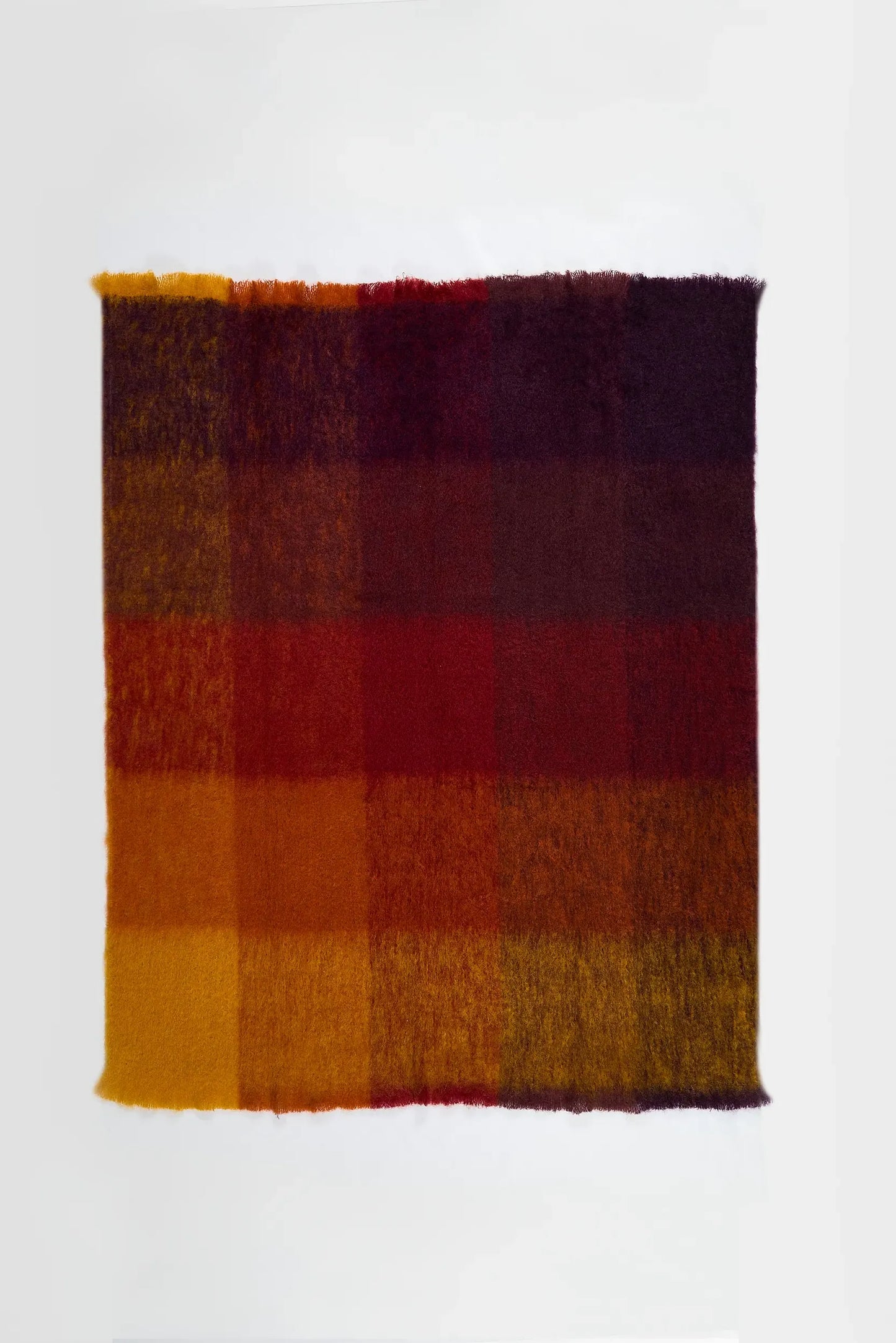 Mantas Ezcaray Mohair Cuadros Blanket (4024)