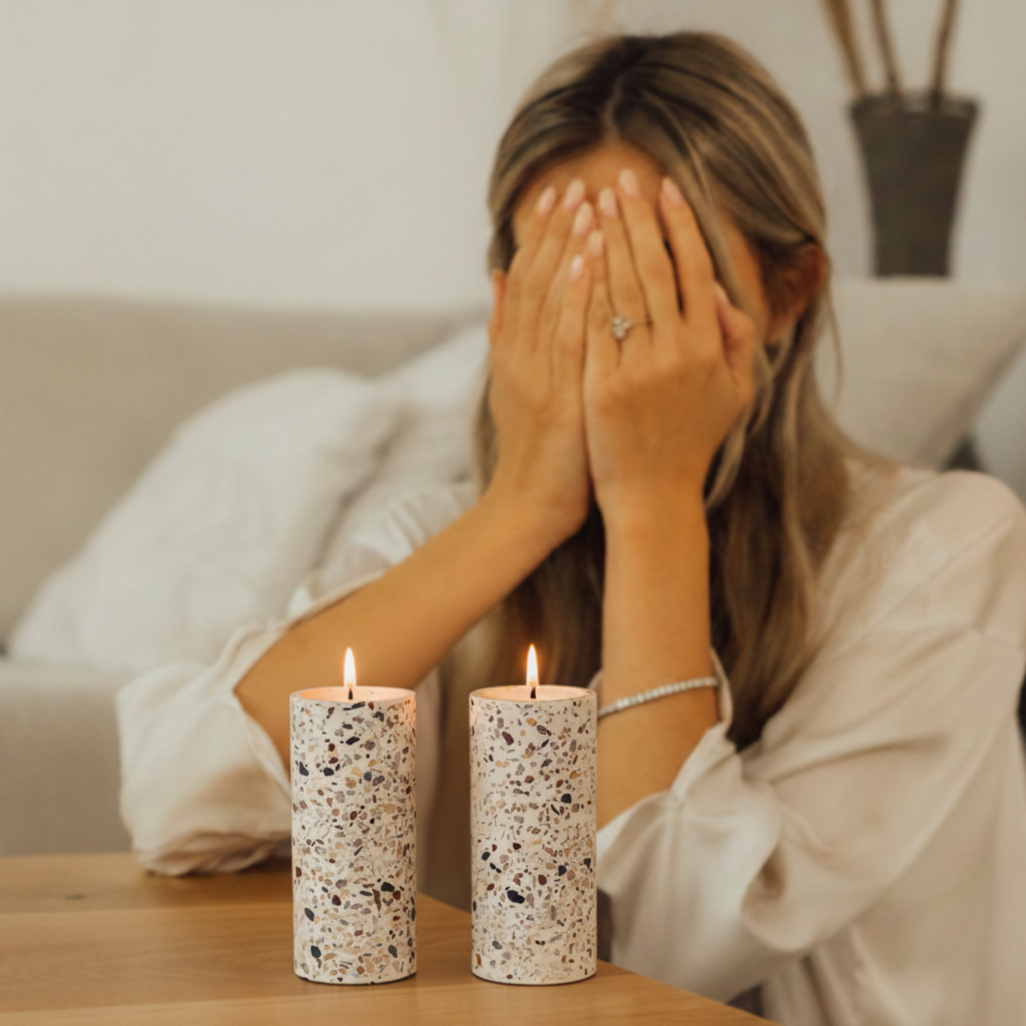 Terrazzo Shabbat Candle Holder Pair – Terrazzo Series