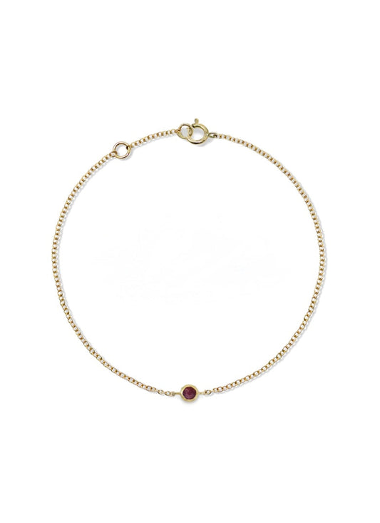 Birthstone Bezel Bracelet