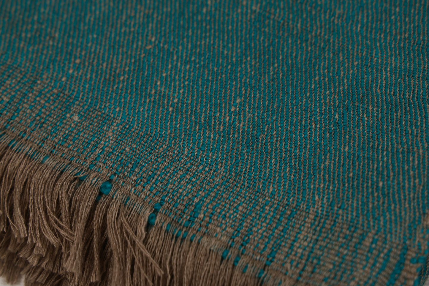 Handwoven Pashmina and Merino Wool Throw 46" × 75"