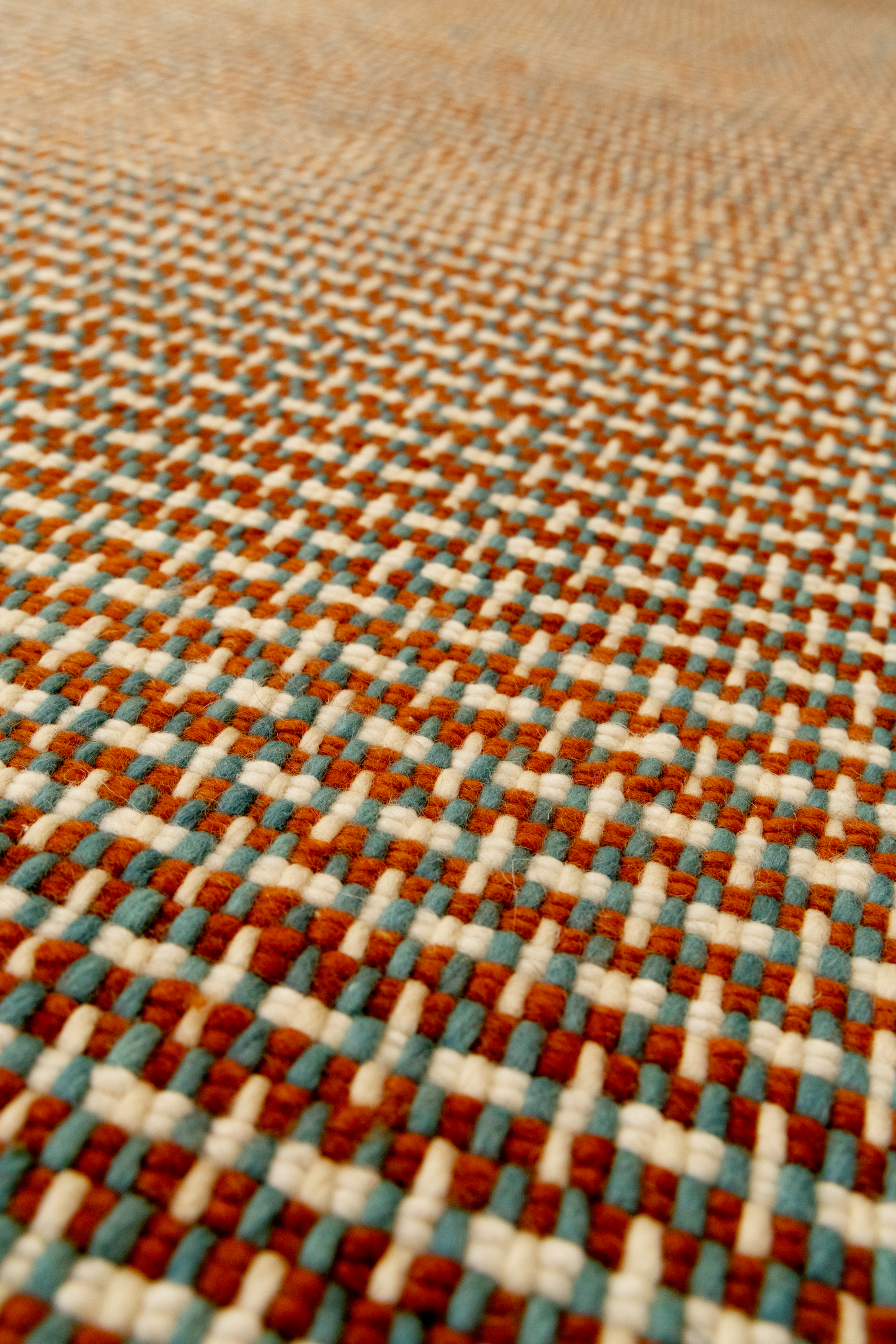 Handwoven Flatweave Wool Rug