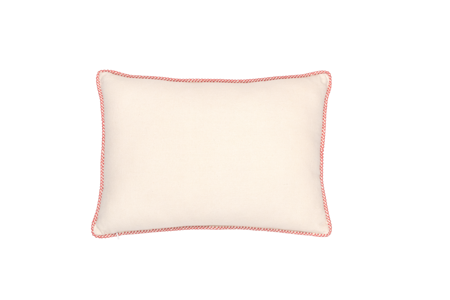 Hand Embroidered Cross-Stitch Pillow Cover 14" x 20"
