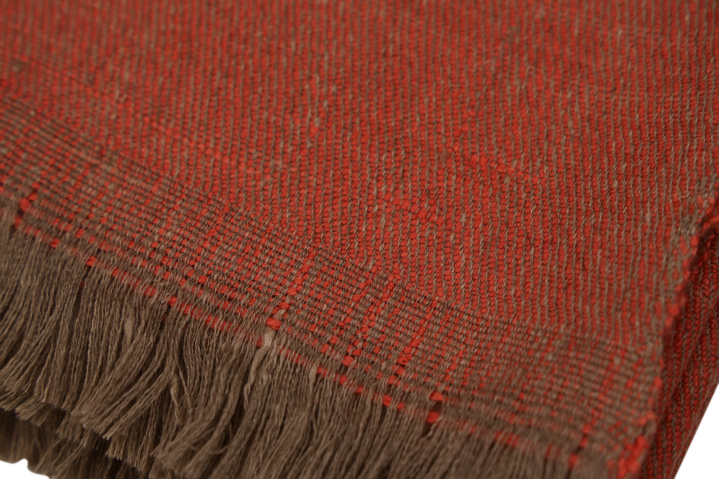 Handwoven Pashmina and Merino Wool Throw 46" × 75"