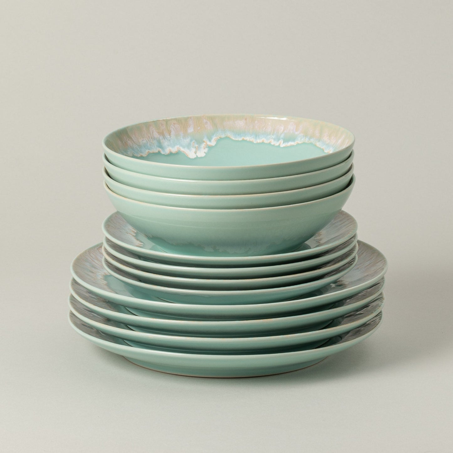12-Piece Dinnerware Set with Soup/Pasta Bowl Taormina, Casafina by COSTA NOVA