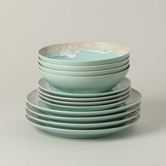 12-Piece Dinnerware Set with Soup/Pasta Bowl Taormina, Casafina by COSTA NOVA